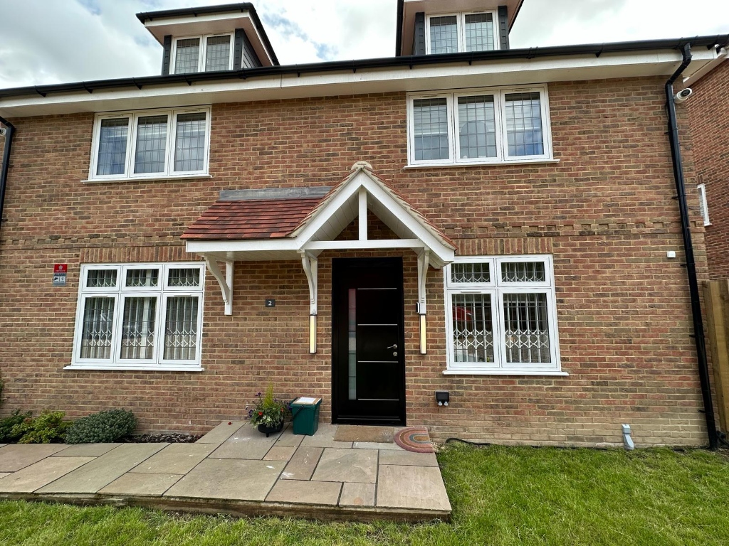 Instaglow windows and door installation on brick house
